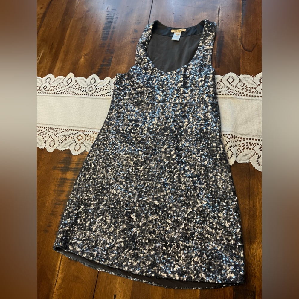 Alice and Olivia sparkle razorback dress